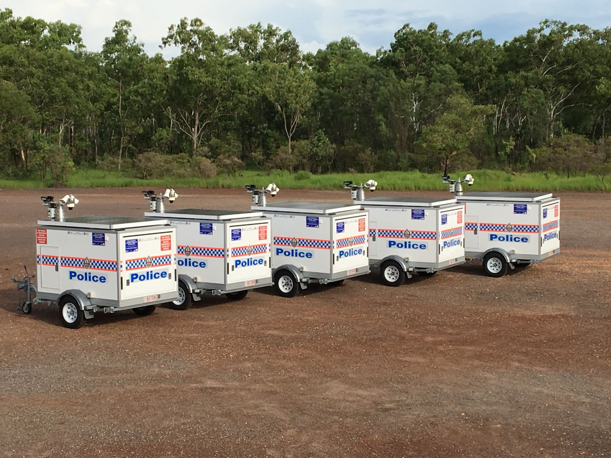 10 mobile CCTV trailers supplied to NT Police Mobile Camera Security