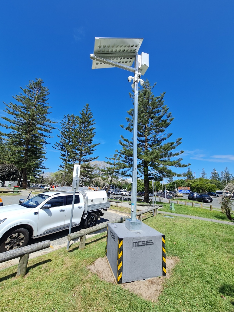 MCS POLE-CAMS used for Overt Surveillance on the Gold Coast